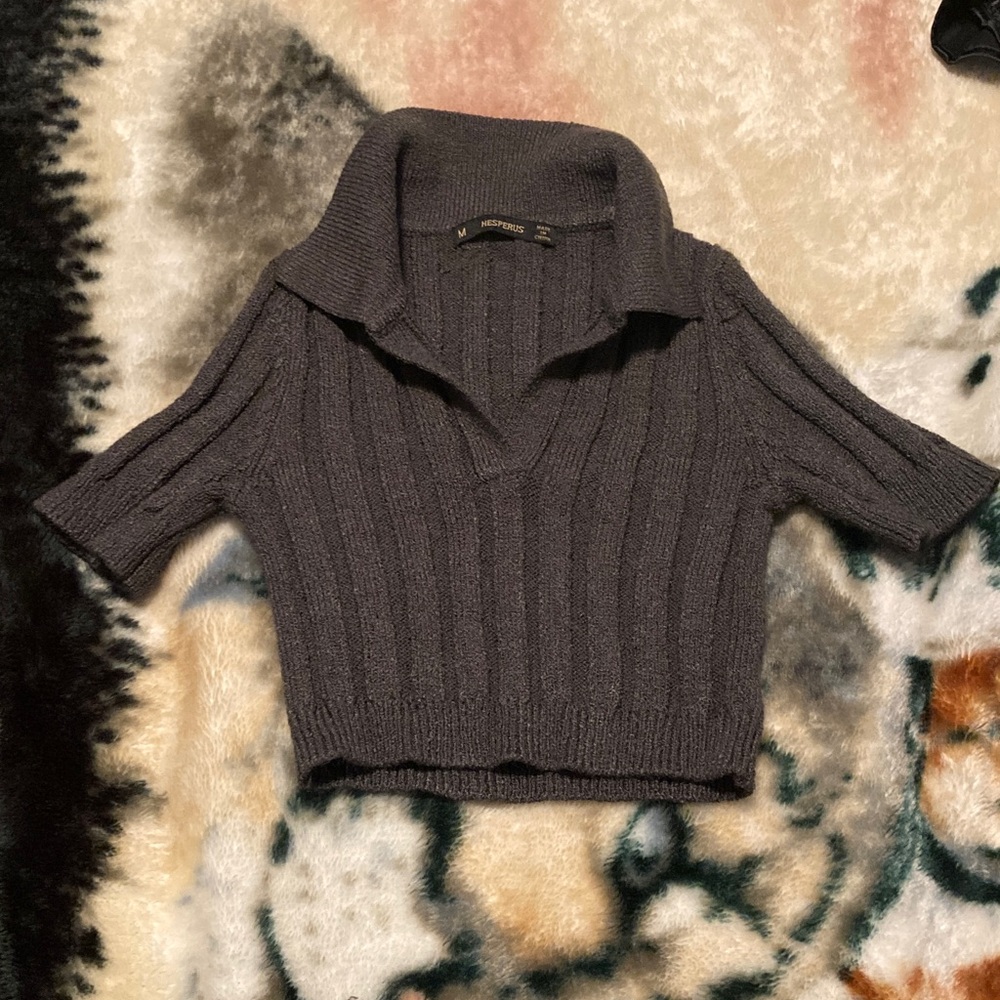 Cozy Charcoal Cowl Neck Sweater